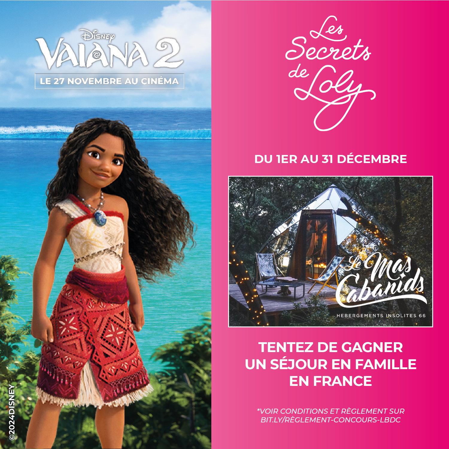 Jeu concours Vaïana x Les Secrets de Loly x La Boutique du Coiffeur