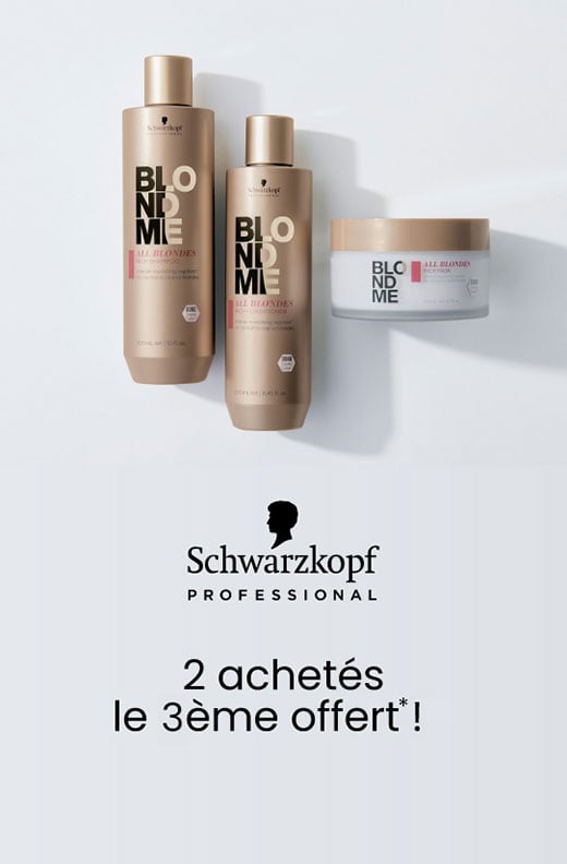 Schwarzkopf Professional : 2 produits de soin BlondMe achetés, le 3ème offert*.