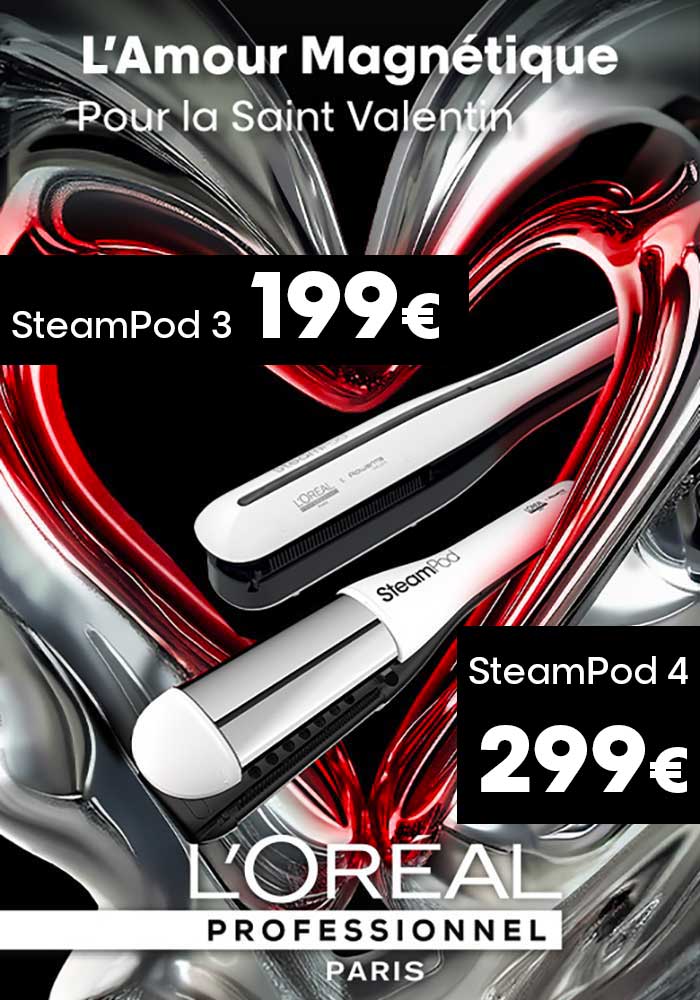 Du 7 au 16 février, le SteamPod 3 est à 199€ et le SteamPod 4 à 299€* !